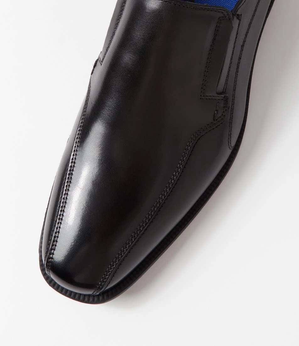 Theo Black Leather Flat Shoes 6 Theo Black Leather Flat Shoes - Image 4