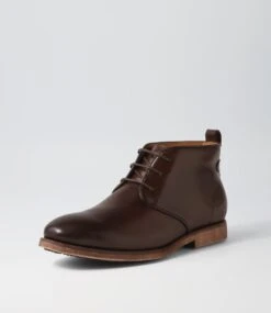 Seal Dark Brown Pull Up Leather Lace Up Boots -Lynx Shoes Shop CF11933E255Y 3