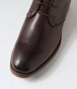 Seal Dark Brown Pull Up Leather Lace Up Boots -Lynx Shoes Shop CF11933E255Y 5