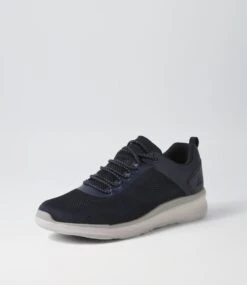 Drone Navy Knit Sneakers -Lynx Shoes Shop CF11934DBYSS 3