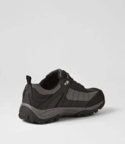 Diran Black Crazyhorse Leather Lace Up Flats -Lynx Shoes Shop CF11935BLAQB 4