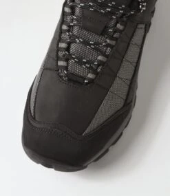 Diran Black Crazyhorse Leather Lace Up Flats -Lynx Shoes Shop CF11935BLAQB 5