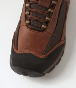 Diran Brown Crazyhorse Leather Lace Up Flats -Lynx Shoes Shop CF11935BROQB 5