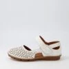 Lahilan White Leather Flat Shoes -Lynx Shoes Shop CF11943WHILE 2
