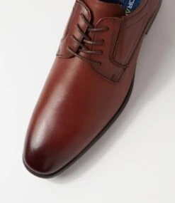 Velocity Tan Leather Lace Up Flats 10 Velocity Tan Leather Lace Up Flats -Lynx Shoes Shop CF11944TANLE 5