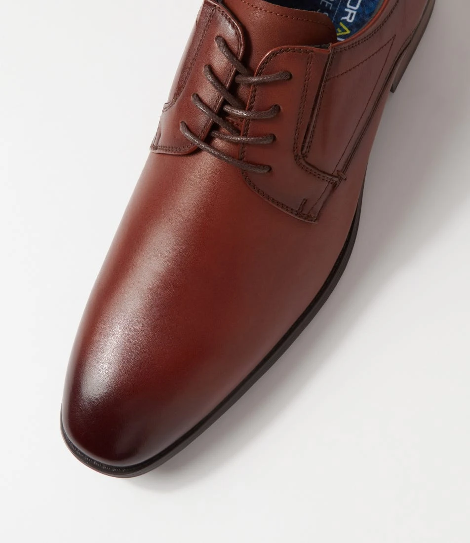 Velocity Tan Leather Lace Up Flats 6 Velocity Tan Leather Lace Up Flats - Image 4