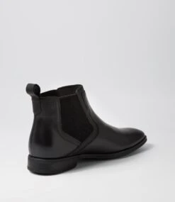 Vendetta Black Leather Chelsea Boots 9 Vendetta Black Leather Chelsea Boots -Lynx Shoes Shop CF11945BLALE 4