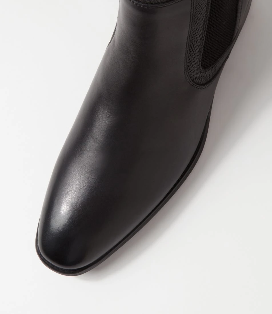 Vendetta Black Leather Chelsea Boots 6 Vendetta Black Leather Chelsea Boots - Image 4