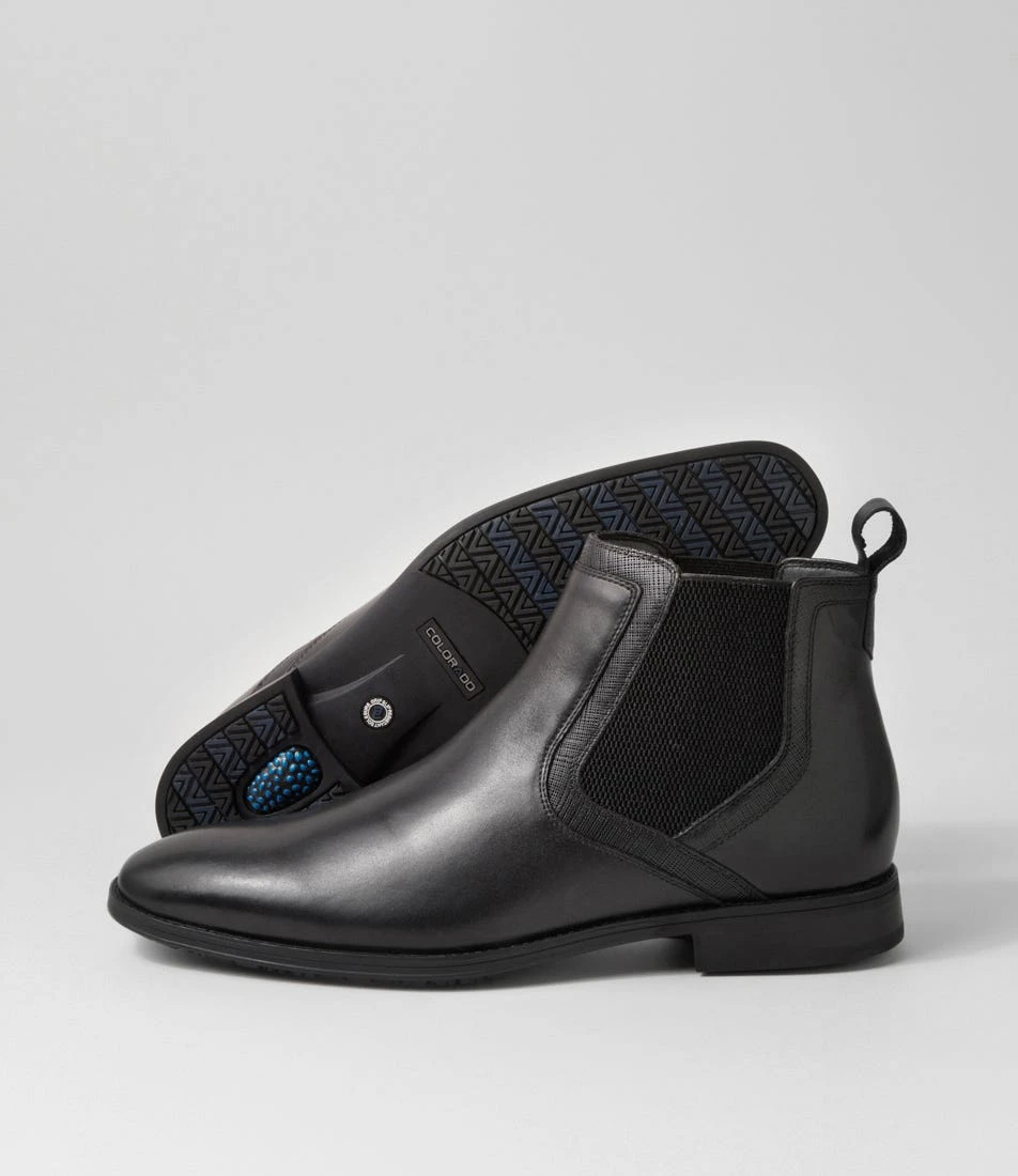 Vendetta Black Leather Chelsea Boots 7 Vendetta Black Leather Chelsea Boots - Image 5