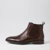 Vendetta Brown Leather Chelsea Boots