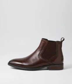 Vendetta Brown Leather Chelsea Boots