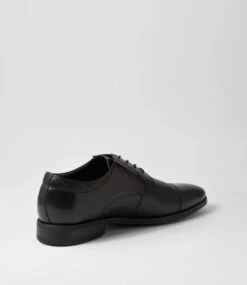 Validity Black Leather Lace Up Flats 9 Validity Black Leather Lace Up Flats -Lynx Shoes Shop CF11946BLALE 4