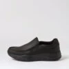 Yebo Black Crazyhorse Leather Flat Shoes -Lynx Shoes Shop CF11947BLAQB 2