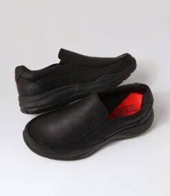 Yebo Black Crazyhorse Leather Flat Shoes -Lynx Shoes Shop CF11947BLAQB 6