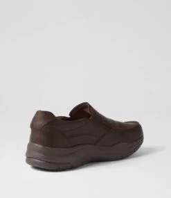 Yebo Brown Crazyhorse Leather Flat Shoes 9 Yebo Brown Crazyhorse Leather Flat Shoes -Lynx Shoes Shop CF11947BROQB 4