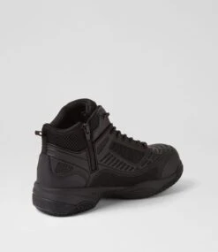 Eureka Black Lace Up Boots -Lynx Shoes Shop CF11948BLASM 4