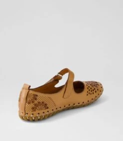 Nimia Tan Leather Mary Janes -Lynx Shoes Shop CF11956TANLE 4