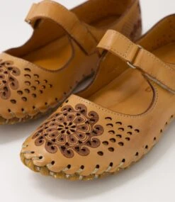 Nimia Tan Leather Mary Janes -Lynx Shoes Shop CF11956TANLE 6