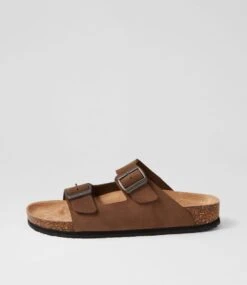 Kirah Choc Nubuck Slides