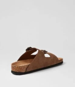Kirah Choc Nubuck Slides -Lynx Shoes Shop CF11996E91AG 4