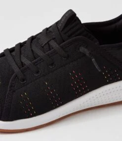 Content Black Recycled Knit Sneakers -Lynx Shoes Shop CF12022BLAO9 6