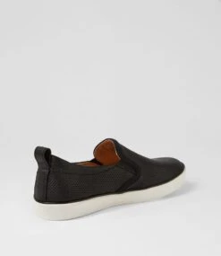 Eagel Black Leather Sneakers -Lynx Shoes Shop CF12024BLALE 4