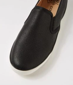 Eagel Black Leather Sneakers -Lynx Shoes Shop CF12024BLALE 5