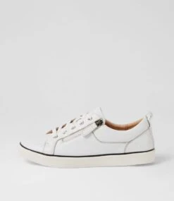 Envy White Leather Sneakers