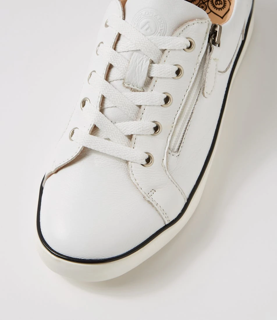 Envy White Leather Sneakers 6 Envy White Leather Sneakers - Image 4