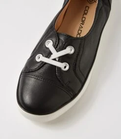 Empath Black Leather Sneakers -Lynx Shoes Shop CF12026BLALE 5