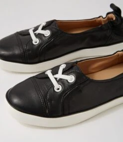 Empath Black Leather Sneakers -Lynx Shoes Shop CF12026BLALE 6