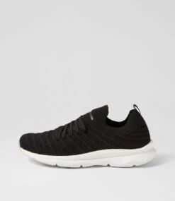 Finesse Black Knit Sneakers
