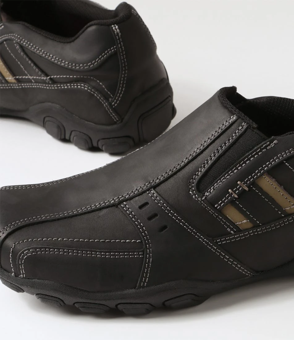 Atari Black Crazyhorse Leather Flat Shoes 7 Atari Black Crazyhorse Leather Flat Shoes - Image 5