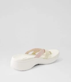 Tessa Natural White Knit Sandals -Lynx Shoes Shop CF12030KXWSS 4