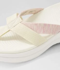 Tessa Natural White Knit Sandals -Lynx Shoes Shop CF12030KXWSS 6