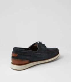 Times Navy Nubuck Boat Shoes -Lynx Shoes Shop CF12038DBYAG 4