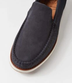 Timex Navy Nubuck Flat Shoes -Lynx Shoes Shop CF12039DBYAG 5