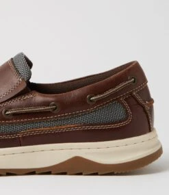 Gully Dark Brown Pull Up Leather Flat Shoes -Lynx Shoes Shop CF12041E255Y 6