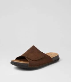 Jeremiah Brown Nubuck Slides 8 Jeremiah Brown Nubuck Slides -Lynx Shoes Shop CF12045BROAG 3