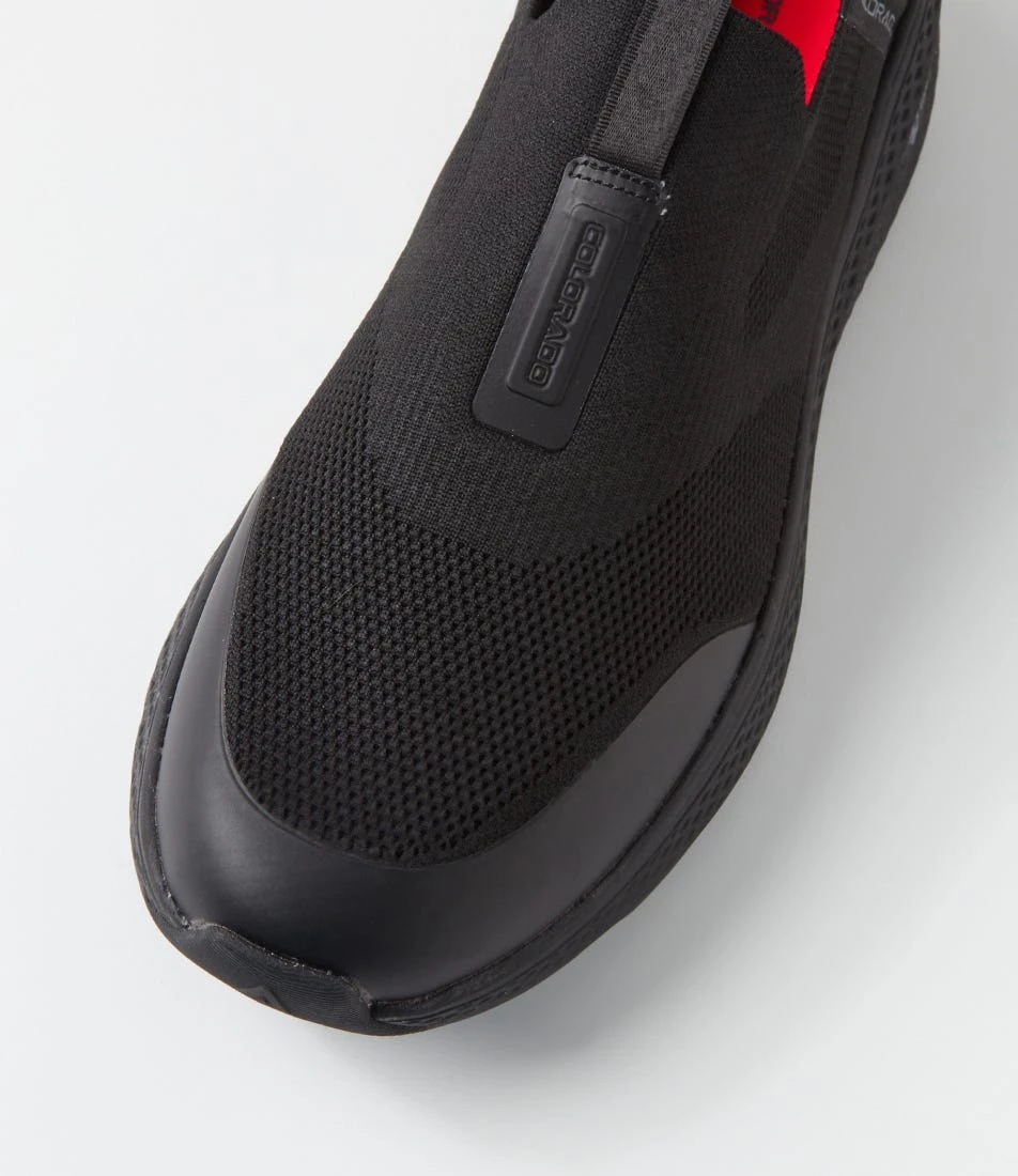 Lipton Black Knit Sneakers 6 Lipton Black Knit Sneakers - Image 4