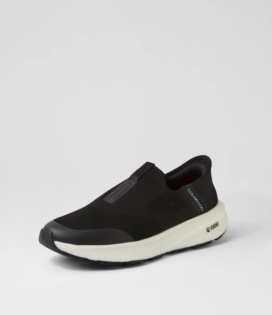 Lipton Black White Knit Sneakers 4 Lipton Black White Knit Sneakers - Image 2