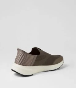 Lipton Dark Taupe Knit Sneakers -Lynx Shoes Shop CF12048NAFSS 4