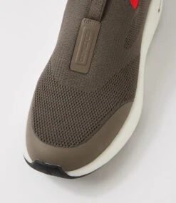 Lipton Dark Taupe Knit Sneakers -Lynx Shoes Shop CF12048NAFSS 5