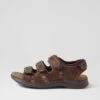 Ivan Brown Crazyhorse Leather Sandals -Lynx Shoes Shop CF12059BROQB 2