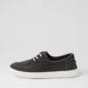 Anders Charcoal Washed Canvas Sneakers -Lynx Shoes Shop CF12069G163Q 2