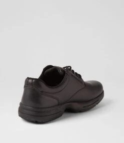 Renegade Snr E Lace Ws Black Leather Lace Up Flats -Lynx Shoes Shop CF12100BLALE 4