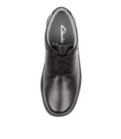 Clarks Infinity Jnr E Blk Lthr -Lynx Shoes Shop CK10252BLALE 6