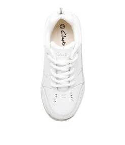 Clarks Award Lace White Leather -Lynx Shoes Shop CK10267W95LE 6