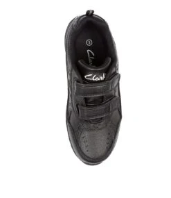 Clarks Ventura Jnr Vel Black -Lynx Shoes Shop CK10269BLALE 6