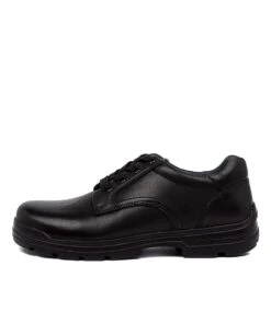 Clarks Grammar Jnr E Blk Leathr